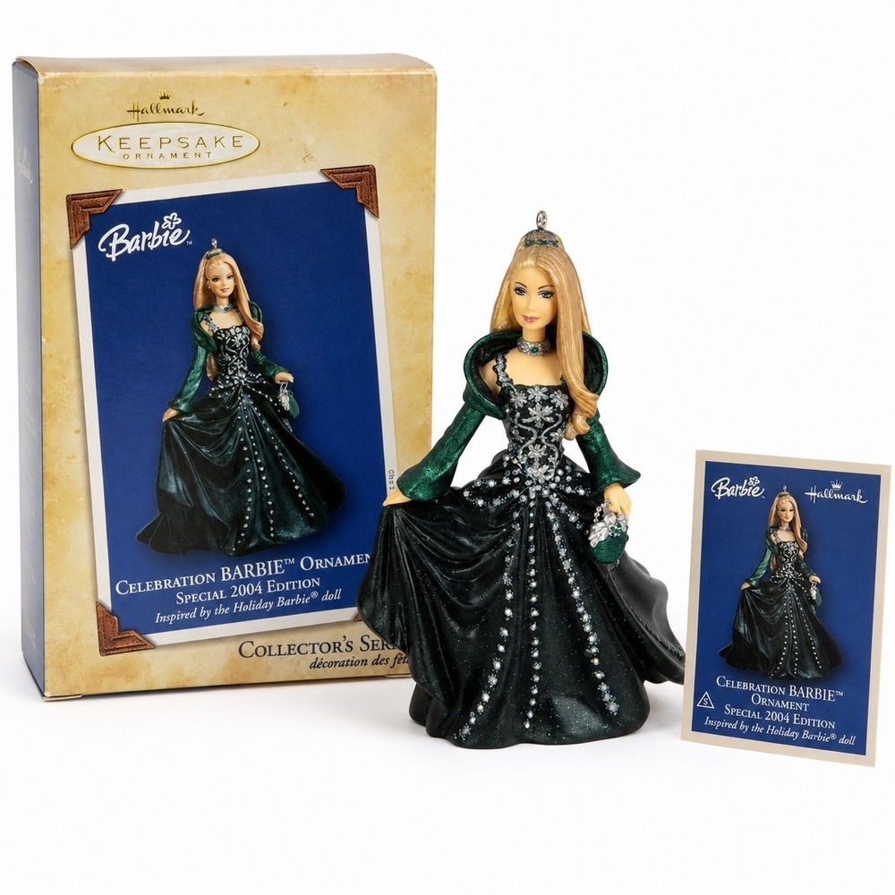 Hallmark Celebration Barbie Ornament 2004 Special Edition Keepsake w/ Box Card